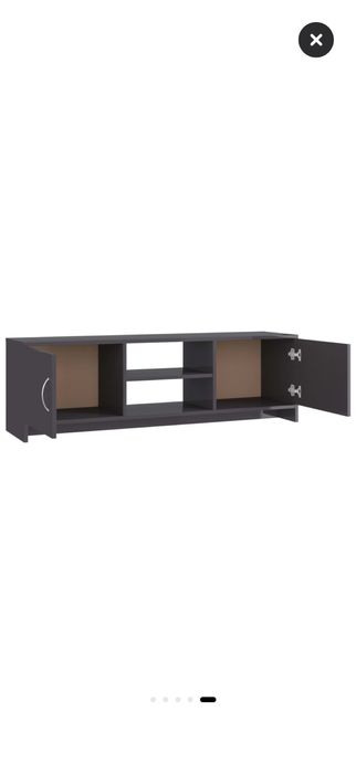 Тв шкаф  черен гланц