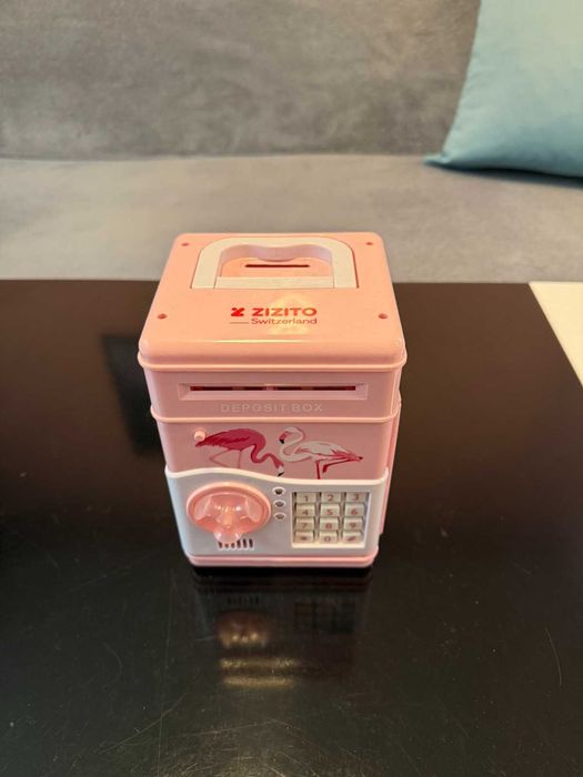 Играчка сейф със 7 вида музика, Safe bank, розов