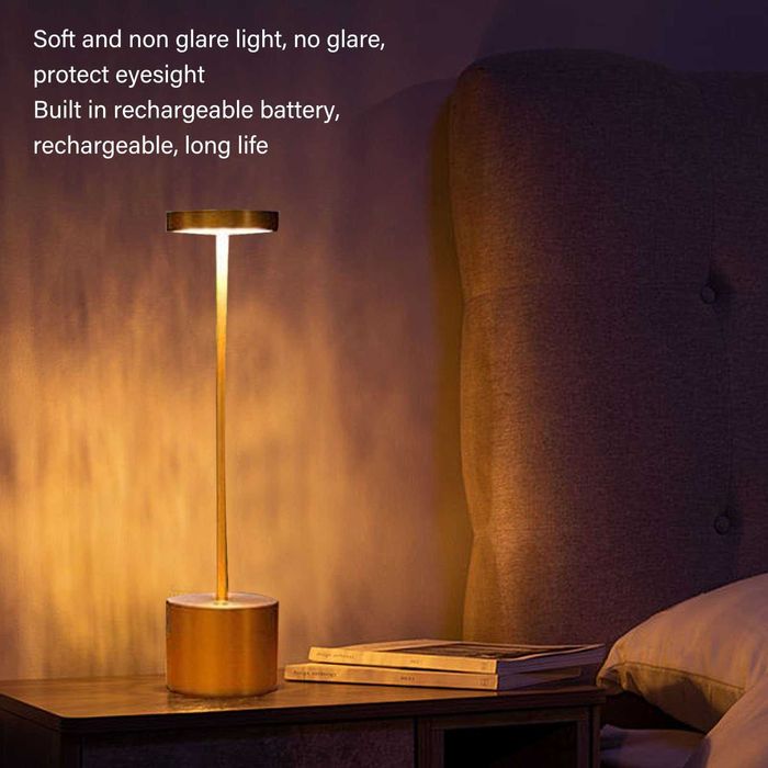 Акумулаторна LED настолна лампа с докосване и 3 режима