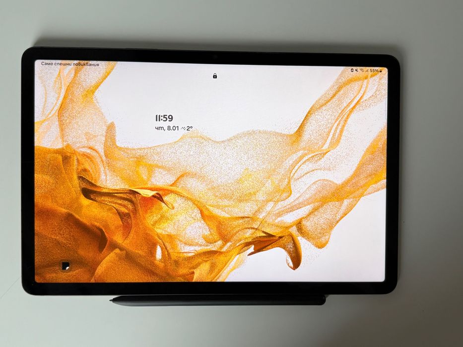 Samsung Tab S8 11" (+адаптер и калъф)