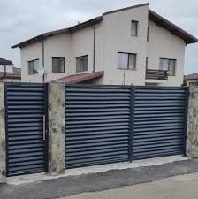 Garduri si porti stil jaluzea, sipca metalica, tabla cutata