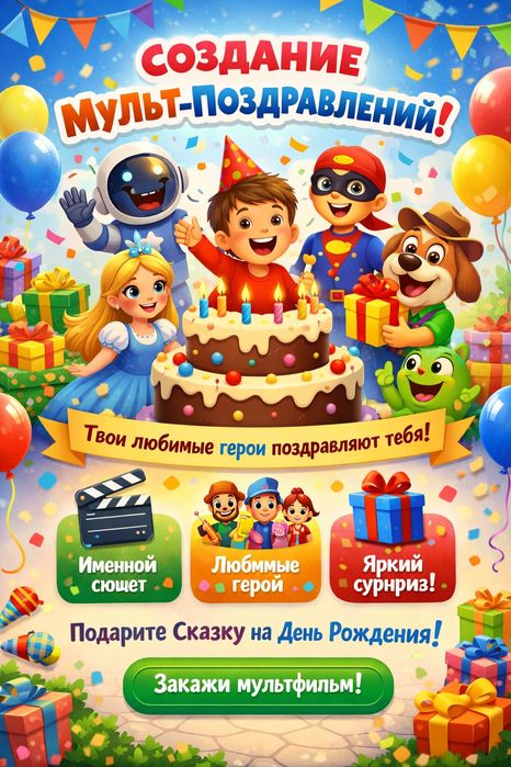 Мульт поздравление для Вас и Ваших близких