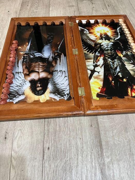 Нарды ( стекло, дерево )