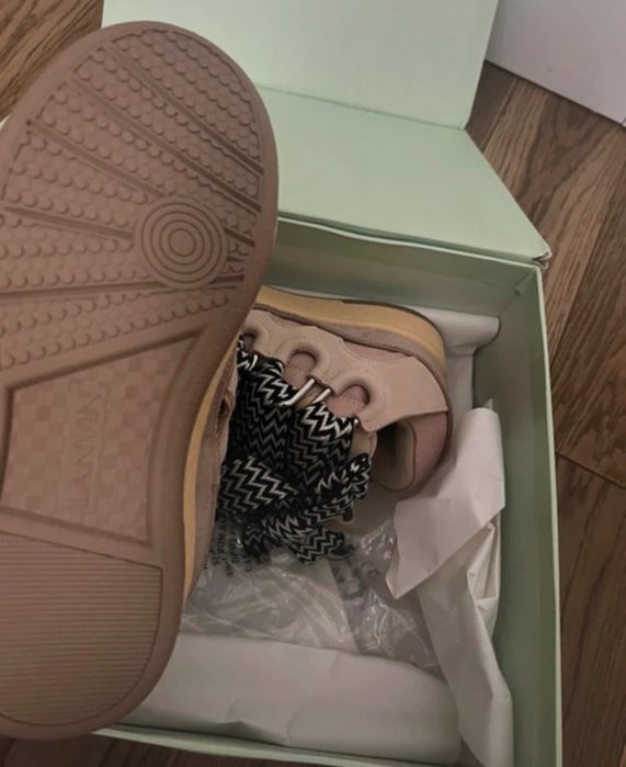 Lanvin leather curb pink