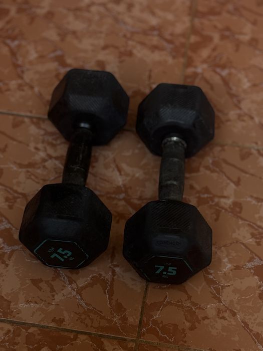 Ganteră de cross training bodybuilding 7,5kg, din fontă 80% reciclată