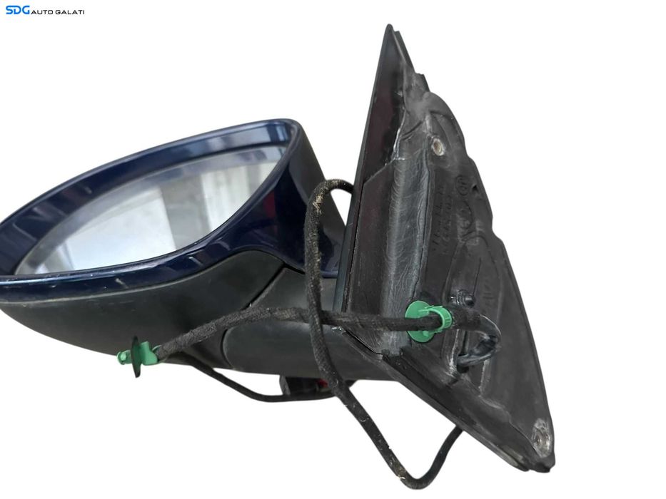 Oglinda Stanga Electrica Fara Pliere Rabatare Volkswagen Passat B6 2005 - 2010 Culoare Albastru LD5Q [V0317]