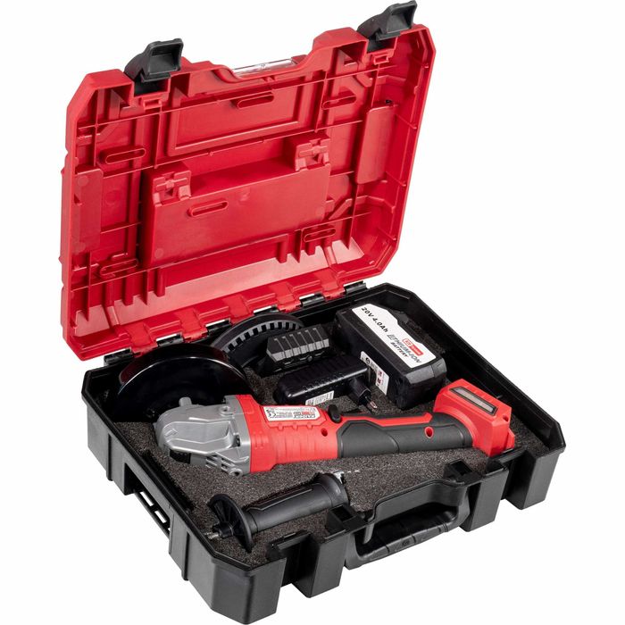 Акумулаторен ъглошлайф RAIDER Pro RDP-PBAG20 Set, 20 V, 125 mm,