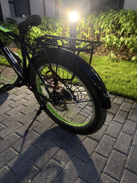 Велосипед BONVI, почти новый, 2 амортизатора, широкие шины