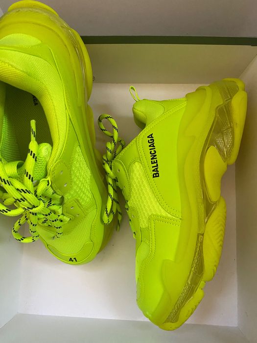 Balenciaga Triple S neon