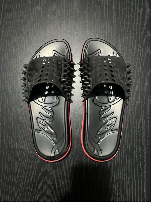 Papuci louboutin negri