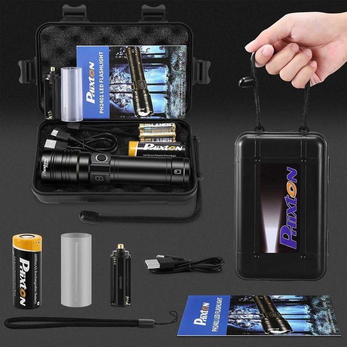 Ультраяркий и мощный ручной фонарь PHIXTON PH2401