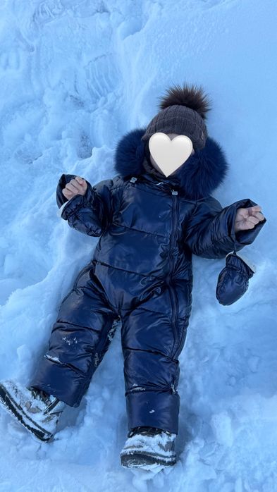Зимний детский комбинезон