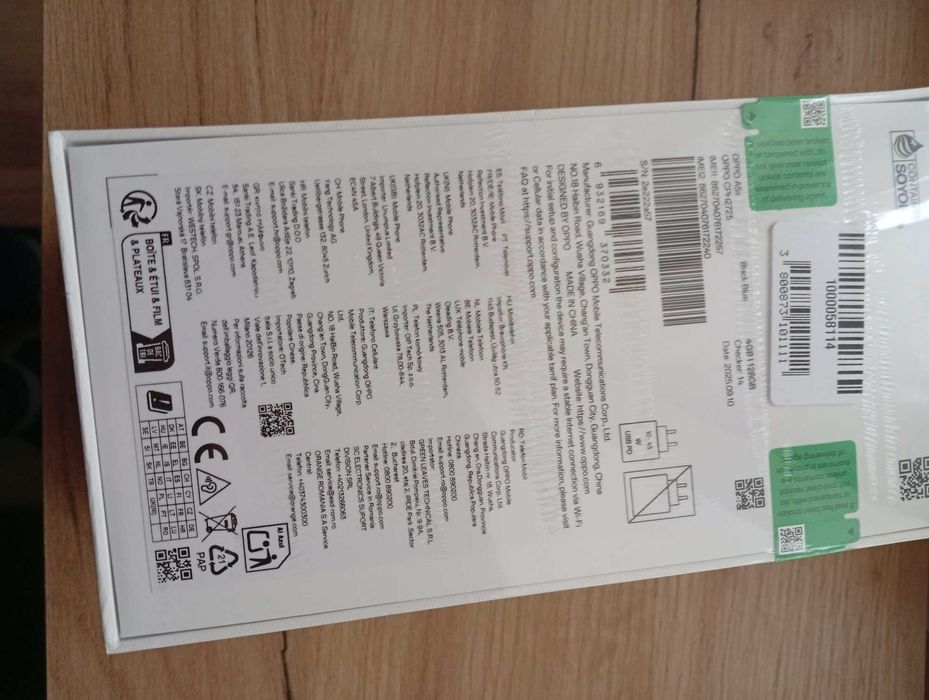 OPPO A5x +Bluetooth Headset Нови (не разпечатани)