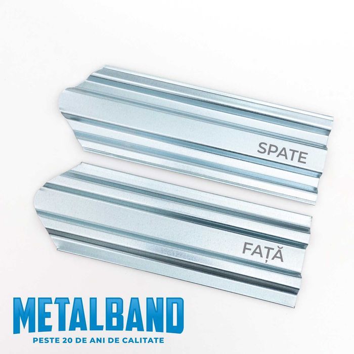 Sipca metalica vopsita mat maro ciocolatiu, caramiziu si gri de 0,45mm