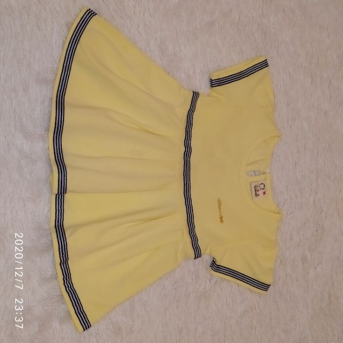 Платье на девочку желтое д327