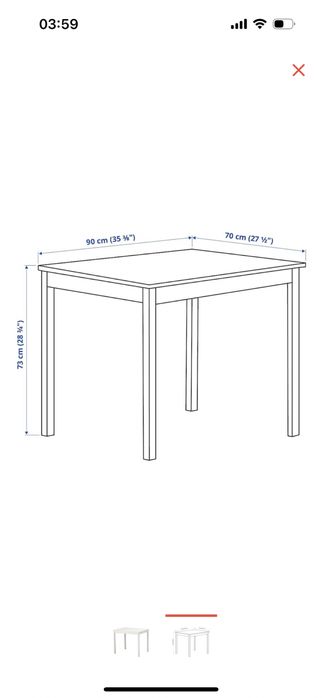 Стол Олмстад IKEA