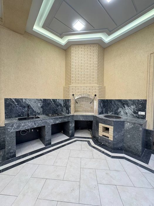 Летний кухня келамиз.Камин