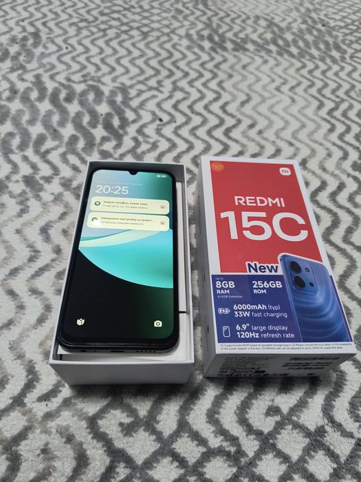 Xaiomi redmi 15C 8/256 телефон новый