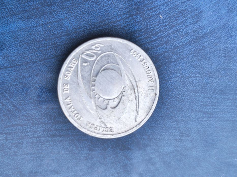Monedă Românească 500 lei! Cu eclipsa totală de soare din 1999