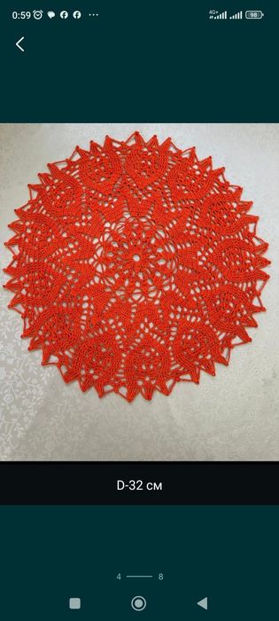 Салфетки из хб пряжи