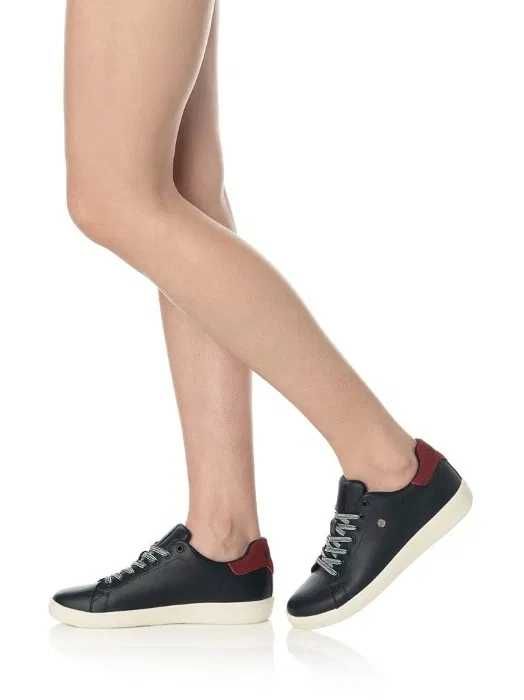 %ПРОМО% POLO® № 38 – Дамски кожени кецове "WHITE & BLUE" нови с кутия