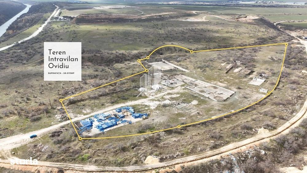 Teren intravilan 59.072 mp – zonă industrială Ovidiu,