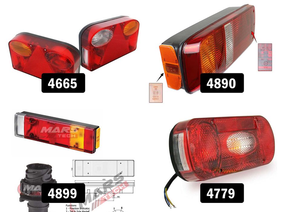 Лед Стопове за ремарке, камион, платформа, трактор, бус, кравана и др.