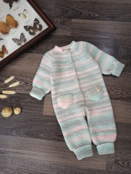 Вязаный комбинезон для девочек