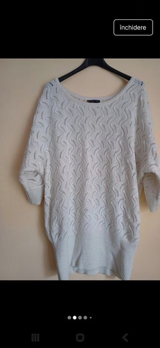 Bluză lungă tricotata cu lurex