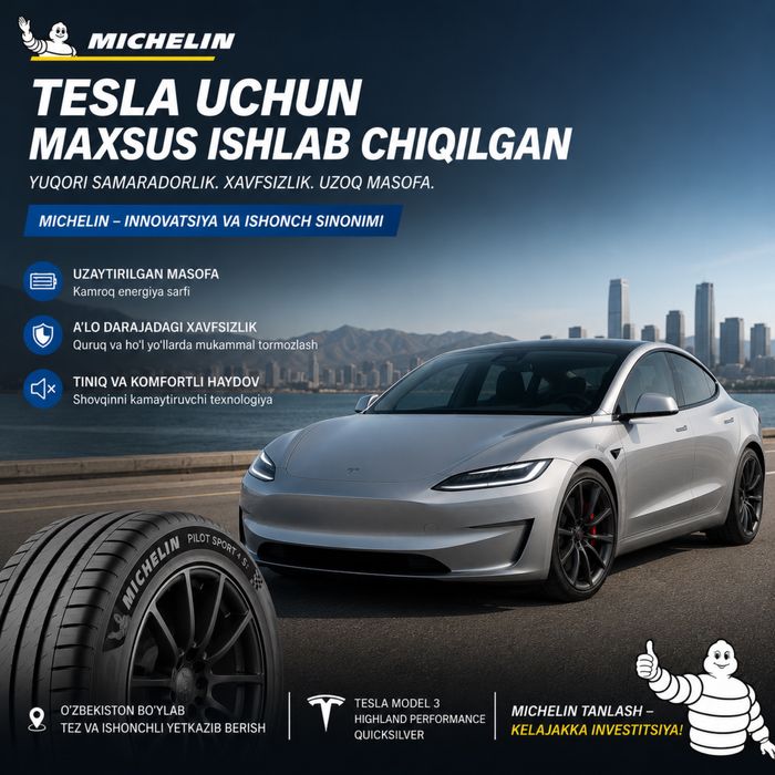 Шины Michelin для Tesla