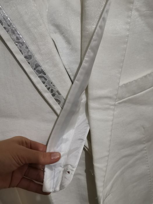 Белый костюм брюки