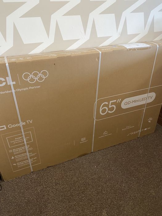 Televizor TCL Google TV, Model: 65C8KX1, QD-mini Led, 65 Inch, Sigilat