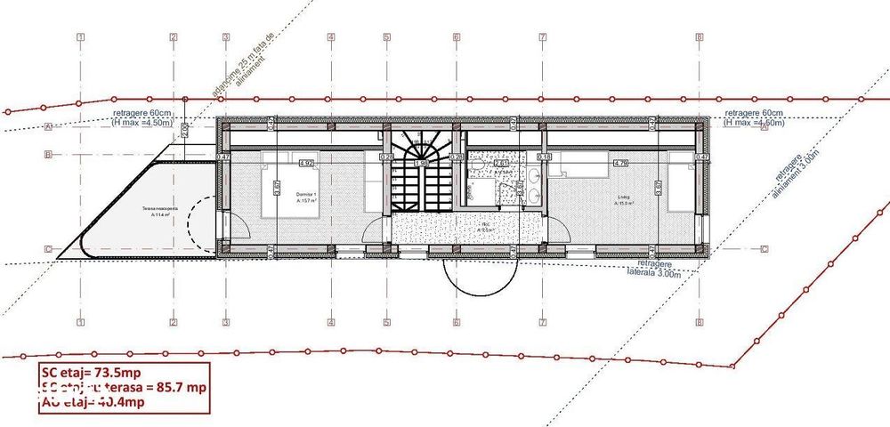 Teren intravilan de 560 mp cu A.C. casa S+P+M, Andrei Muresanu