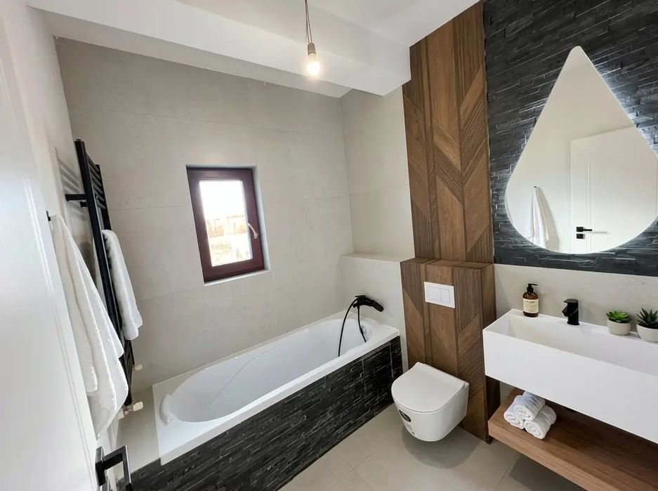 Ap 4 camere, 3 bai, 116mp, 390mp teren, incalzire pardoseala, parcare