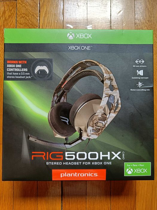 Casti Gaming Plantronics RIG 500HX Xbox One, PC (noi, in cutie)