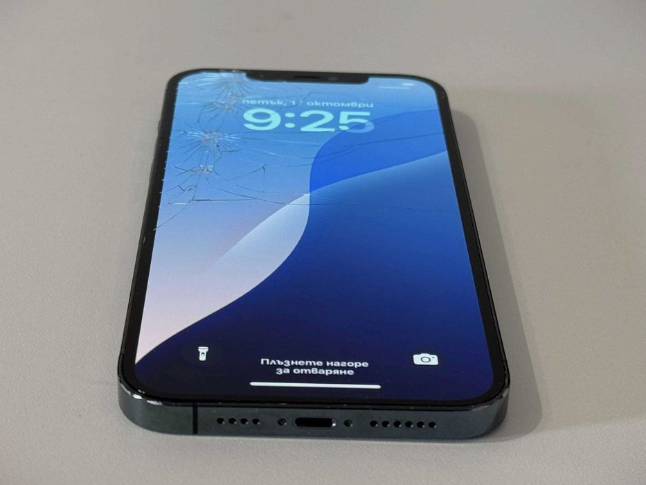 Бартер! iPhone 12 Pro Max 128GB Pacific Blue (Син) 87% Батерия.