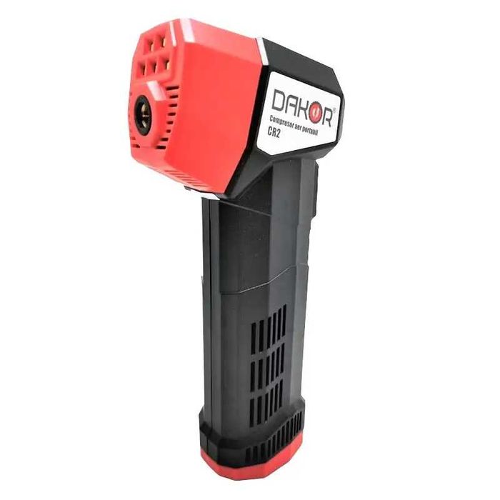 Pompa/compresor electric cu acumulator 6000mAh si alimentare priza auto, DAKOR CR2 60 PSI