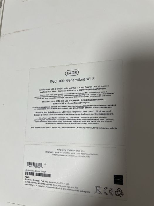 Прдам iPad 10 поколения 64GB
