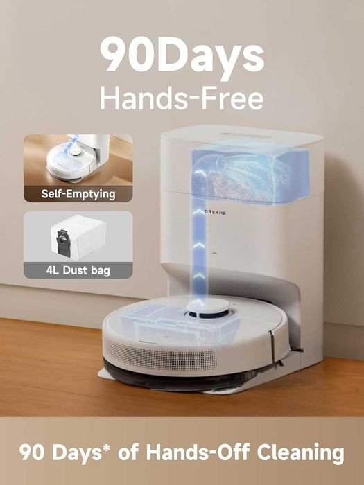 РОБОТ прахосмукачка Dreame D10 Plus Gen 2 6000Pa - КАТО НОВА
