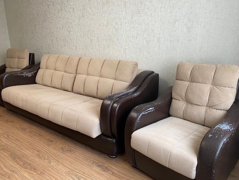 Диван и 2 кресла