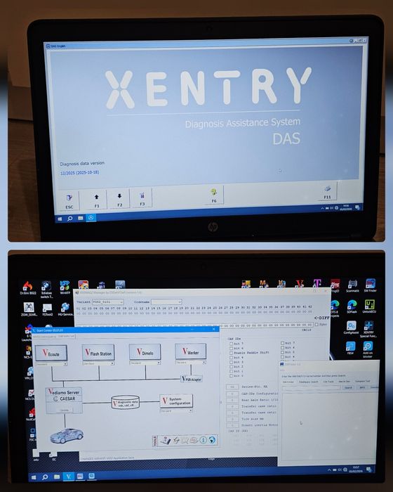 Pachet laptop diagnoza & codari Bmw Ista  Mercedes Xentry +  interfete
