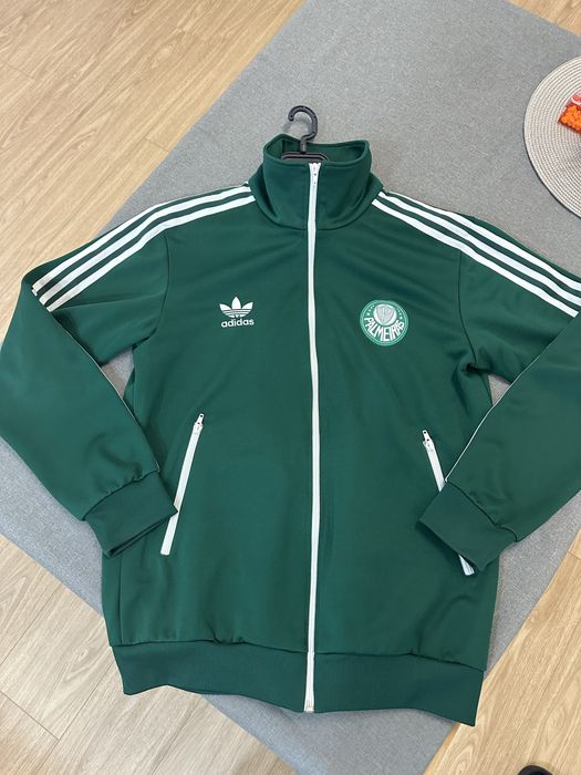 Adidas  Track Top Jacket Mens Large Originals Palmeiras Green Brazil World Cup