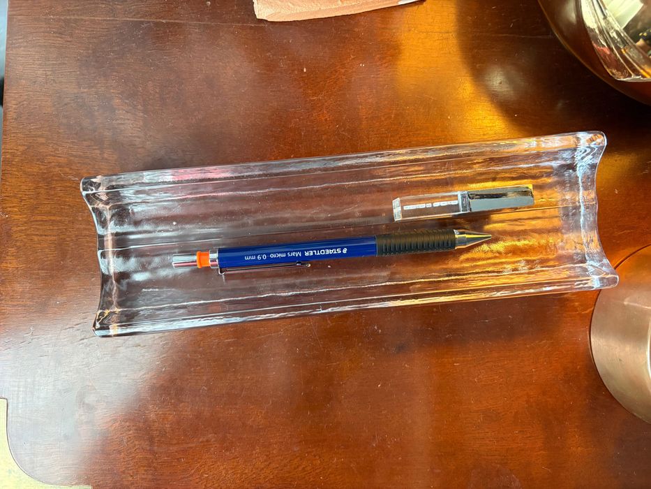 Suport pixuri/creioane Lindshammar ICEGLAS semnat Christen Sjögren