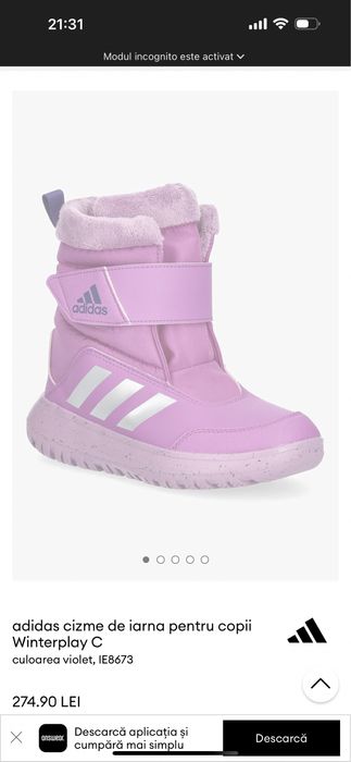 Cizme de zăpadă Adidas Winterplay 25