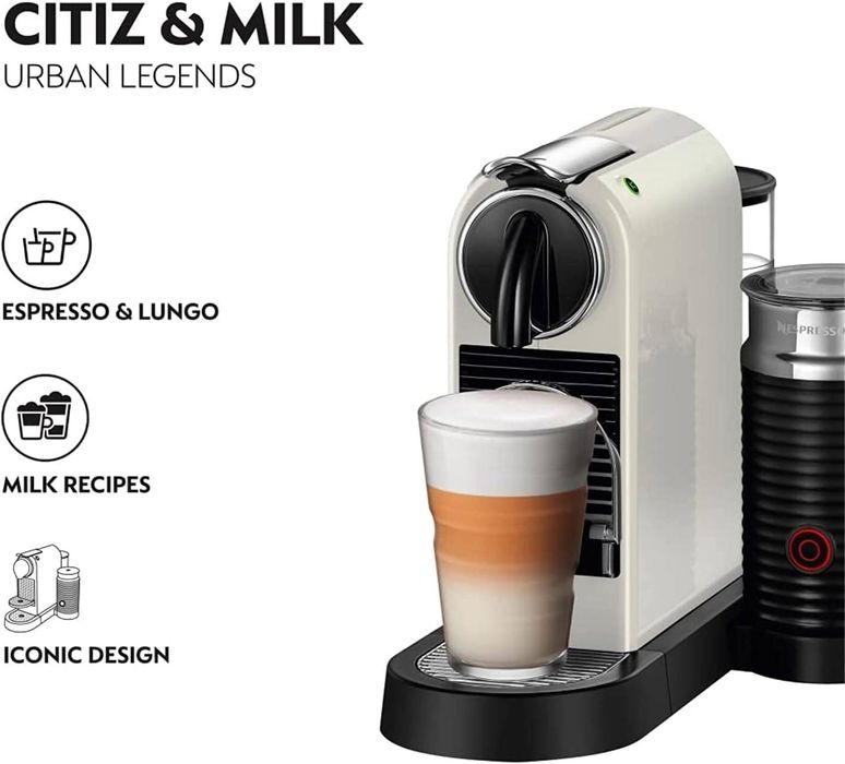 Капсульная кофемашина с капучинатором Nespresso CitiZ & milk