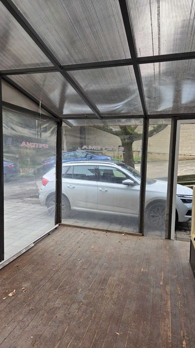 Навес за тераса, заведение, двор. Стоманена констр, поликарбонат,винил