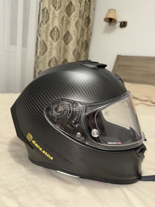 Cască Moto Scorpion EXO-R1 EVO Carbon Air Solid Marimea L cu accesorii