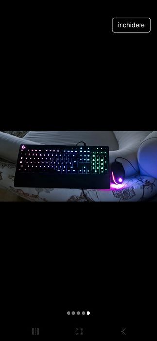 Kit gaming Logitech, tastatura G213 si mouse G102