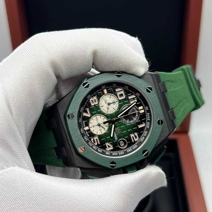 Кварцов мъжки часовник Audemars Piguet Royal Oak Offshore Chrono Green