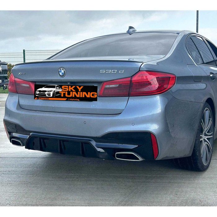 Bmw G30 M дифузьор Бмв г30 добавка задна броня с щипки висок клас